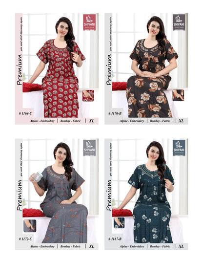 Alpine 0611 Shivani Bombay Night Gowns Supplier India