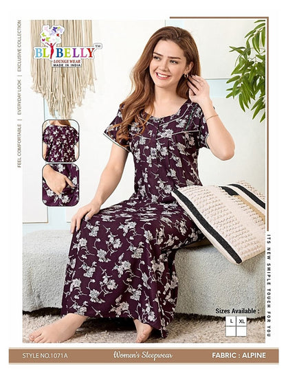 Alpine 0707 Belly Night Gowns Manufacturer Gujarat