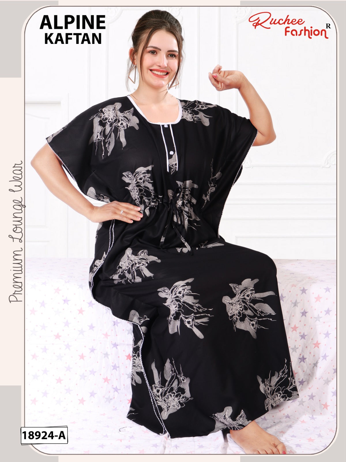 Alpine 0905 Ruchee Fashion Kaftan Nighty Supplier India