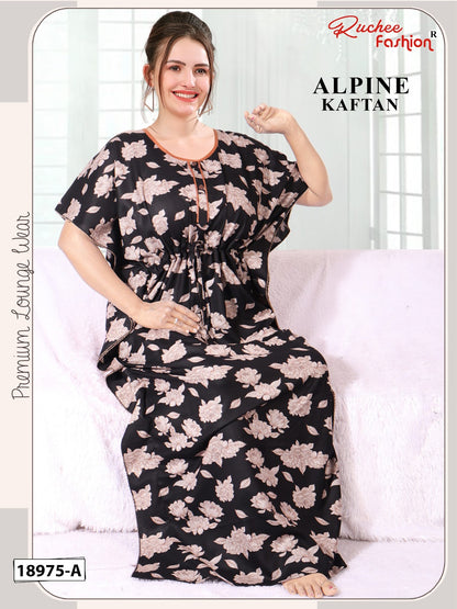 Alpine 0905 Ruchee Fashion Kaftan Nighty Supplier India