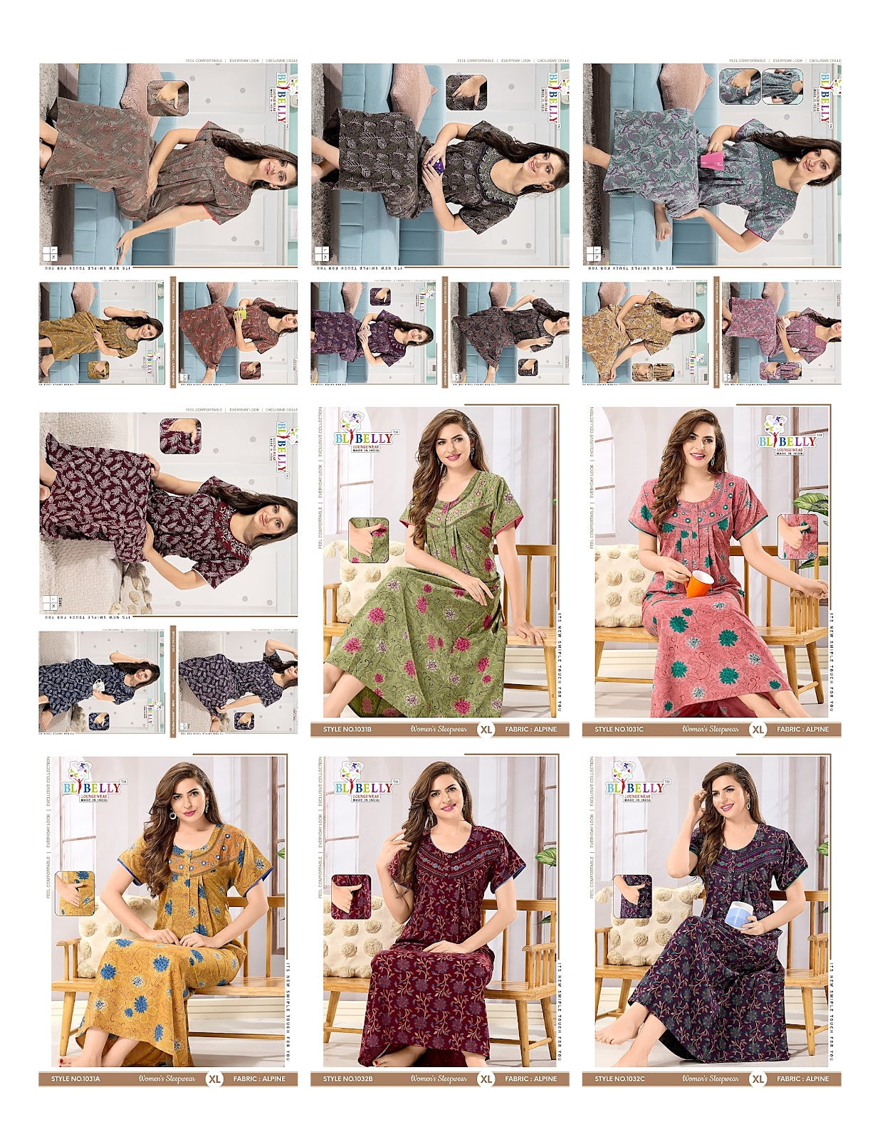 Alpine 110125 Belly Night Gowns Supplier