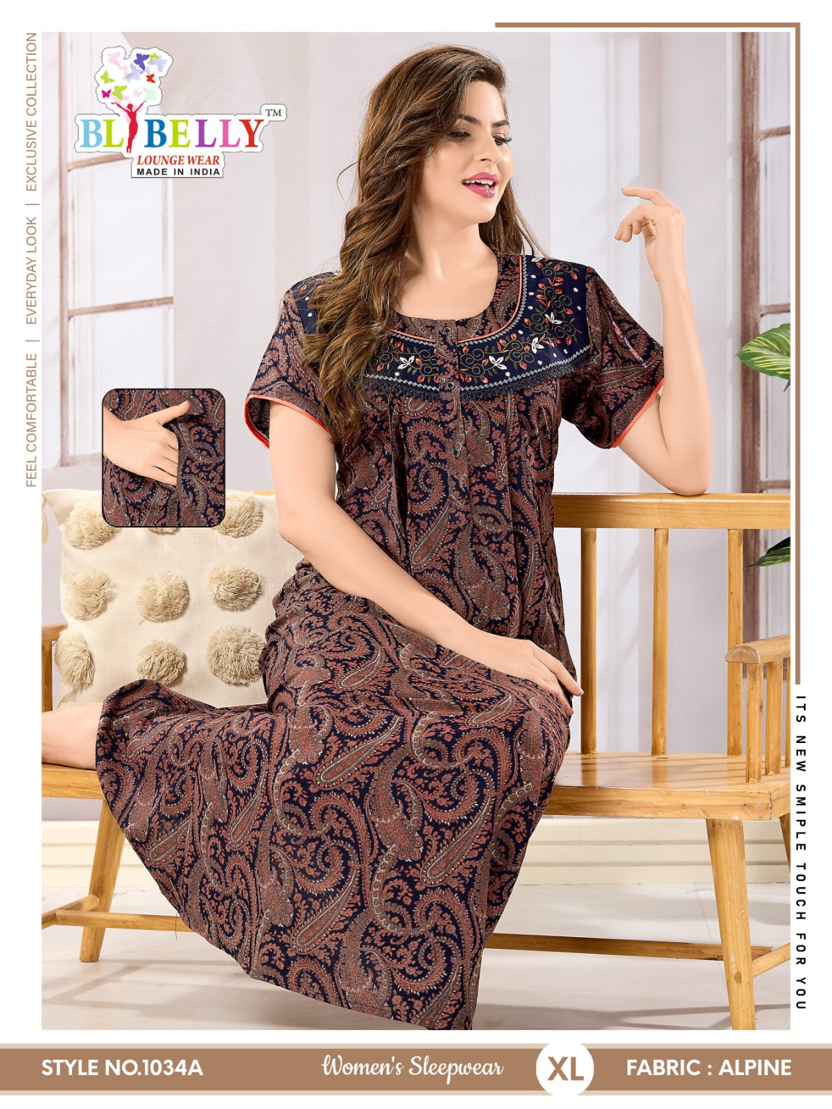 Alpine 110125 Belly Night Gowns Supplier