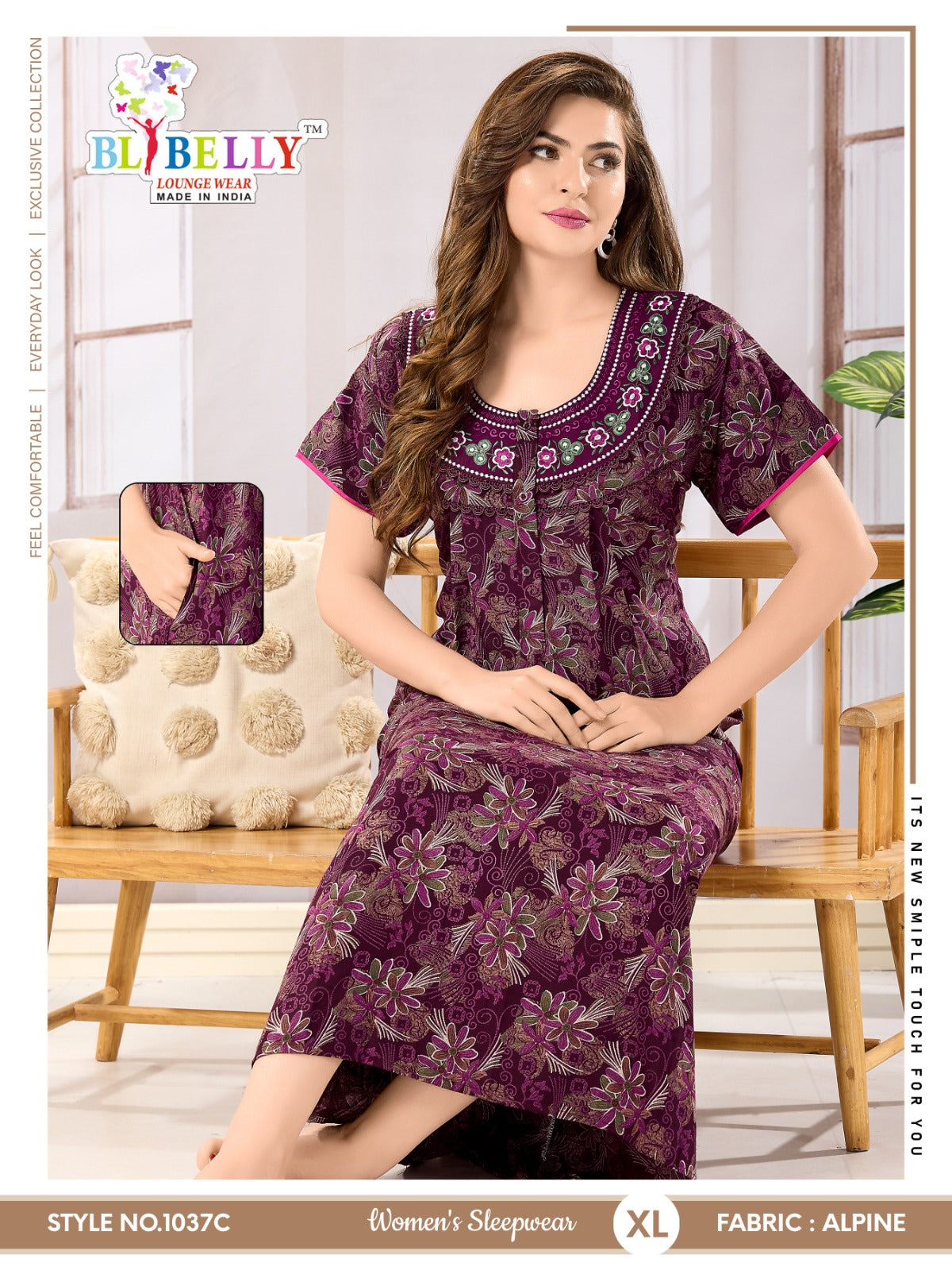 Alpine 110125 Belly Night Gowns Supplier