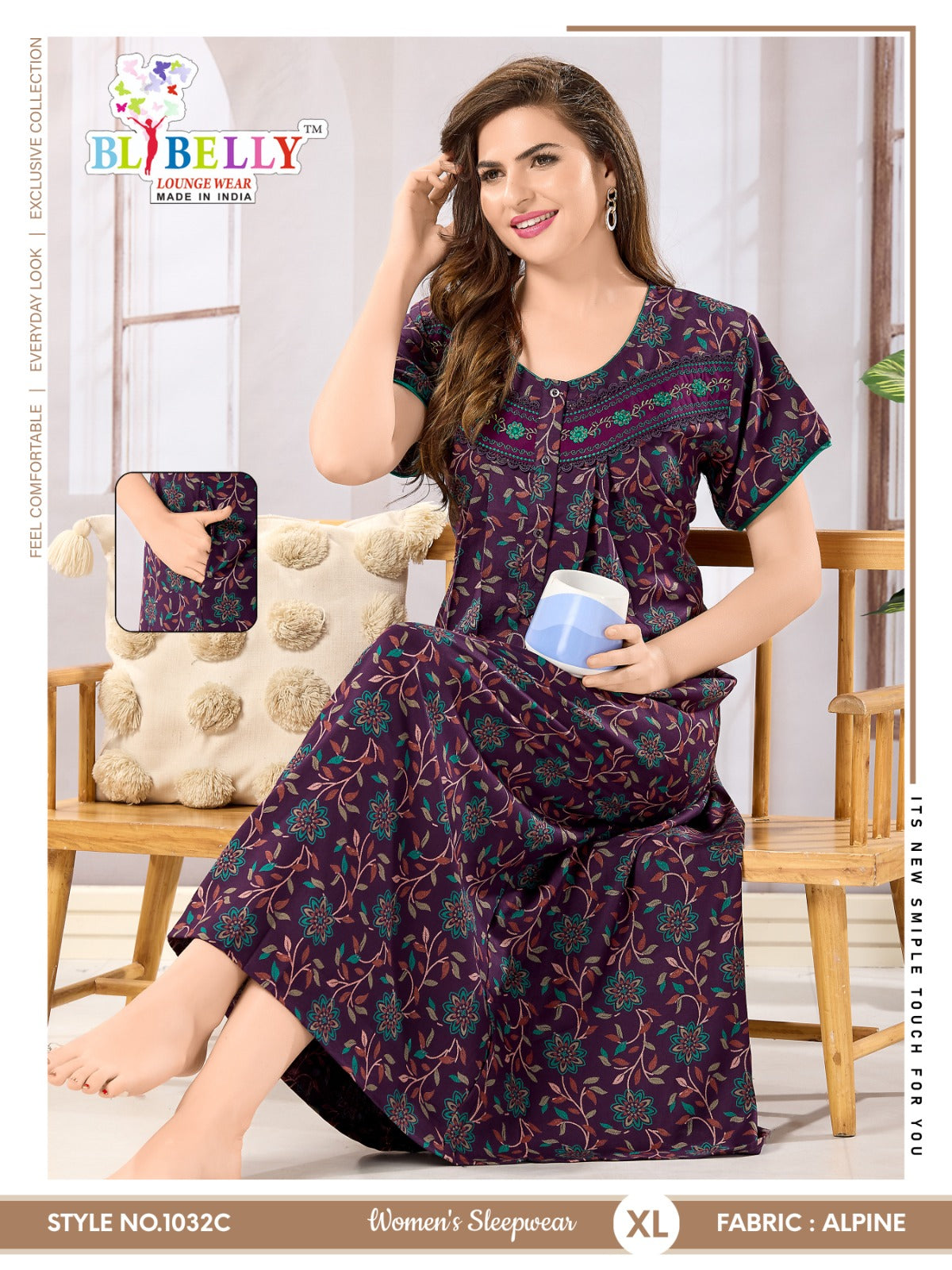 Alpine 110125 Belly Night Gowns Supplier