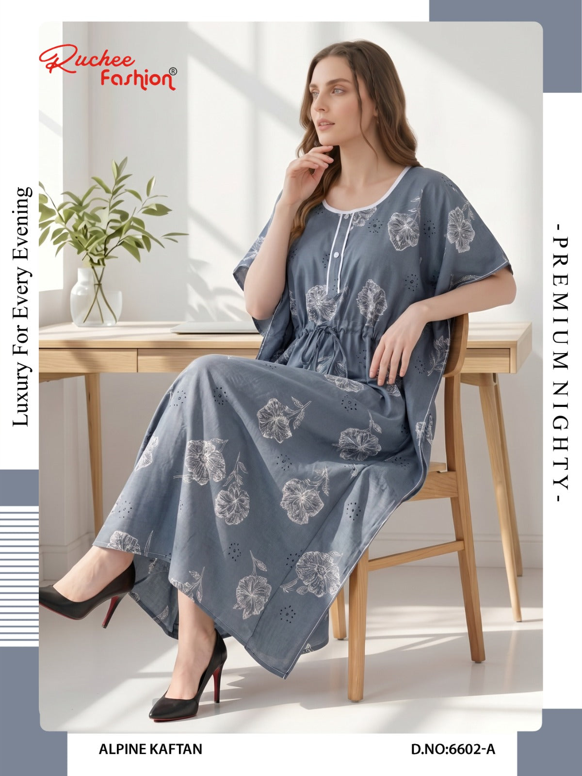 Alpine 120626 Ruchee Fashion Kaftan Nighty Wholesale