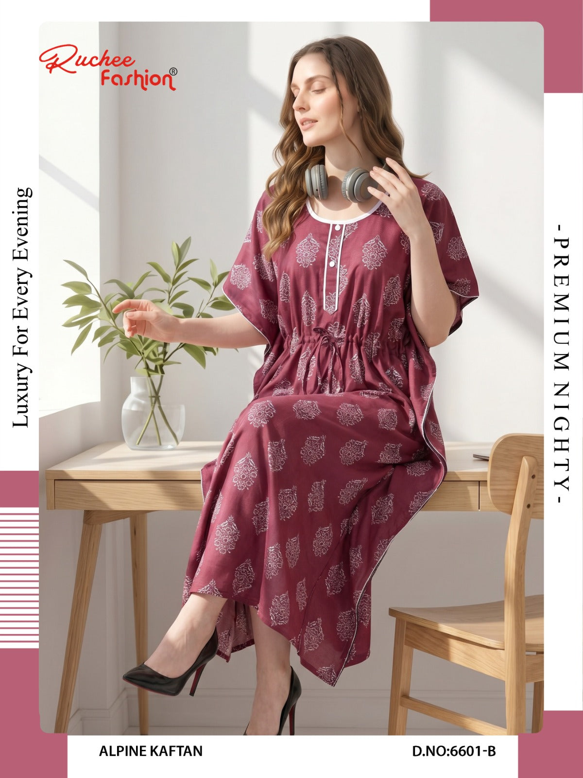Alpine 120626 Ruchee Fashion Kaftan Nighty Wholesale