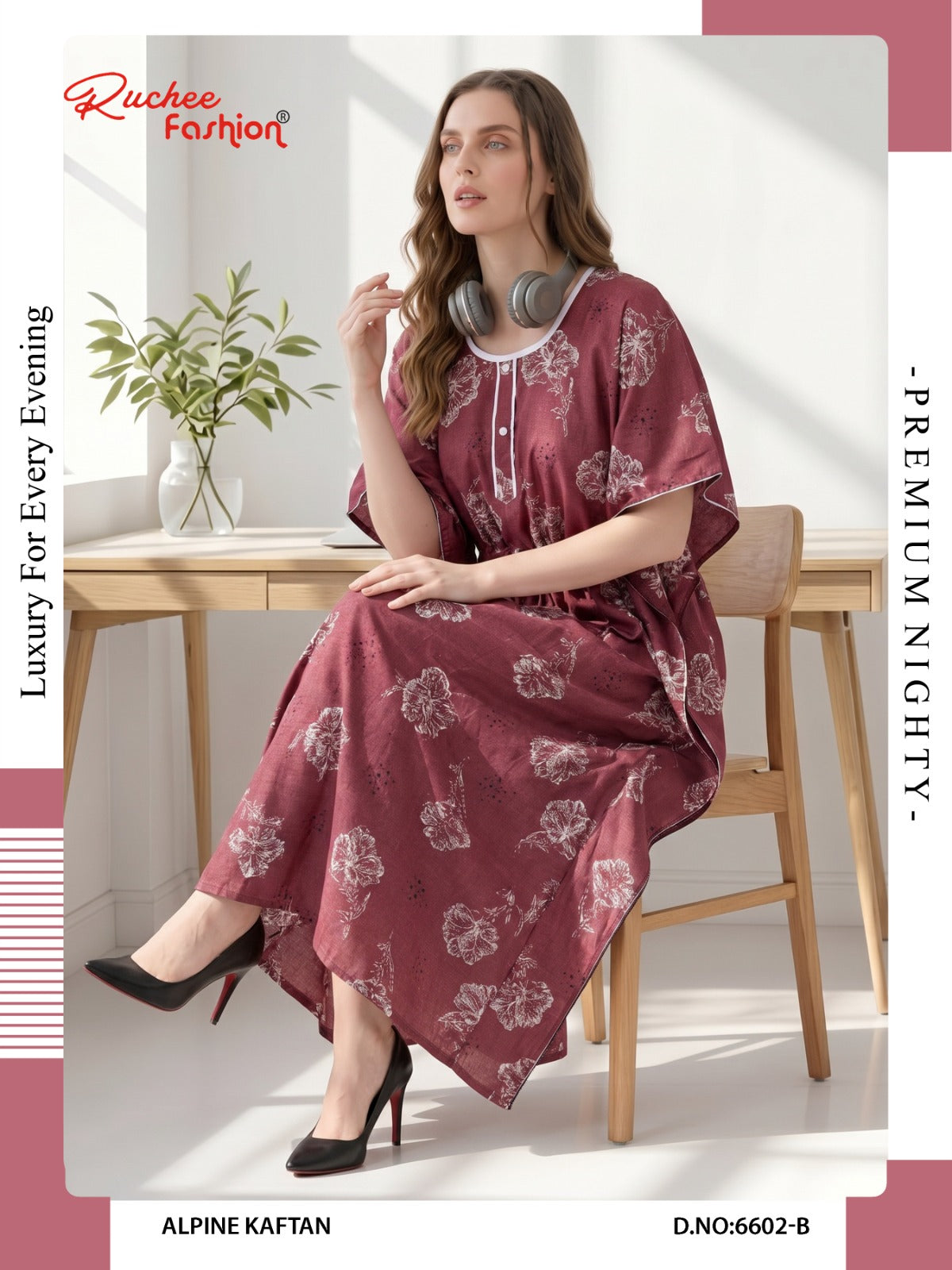 Alpine 120626 Ruchee Fashion Kaftan Nighty Wholesale