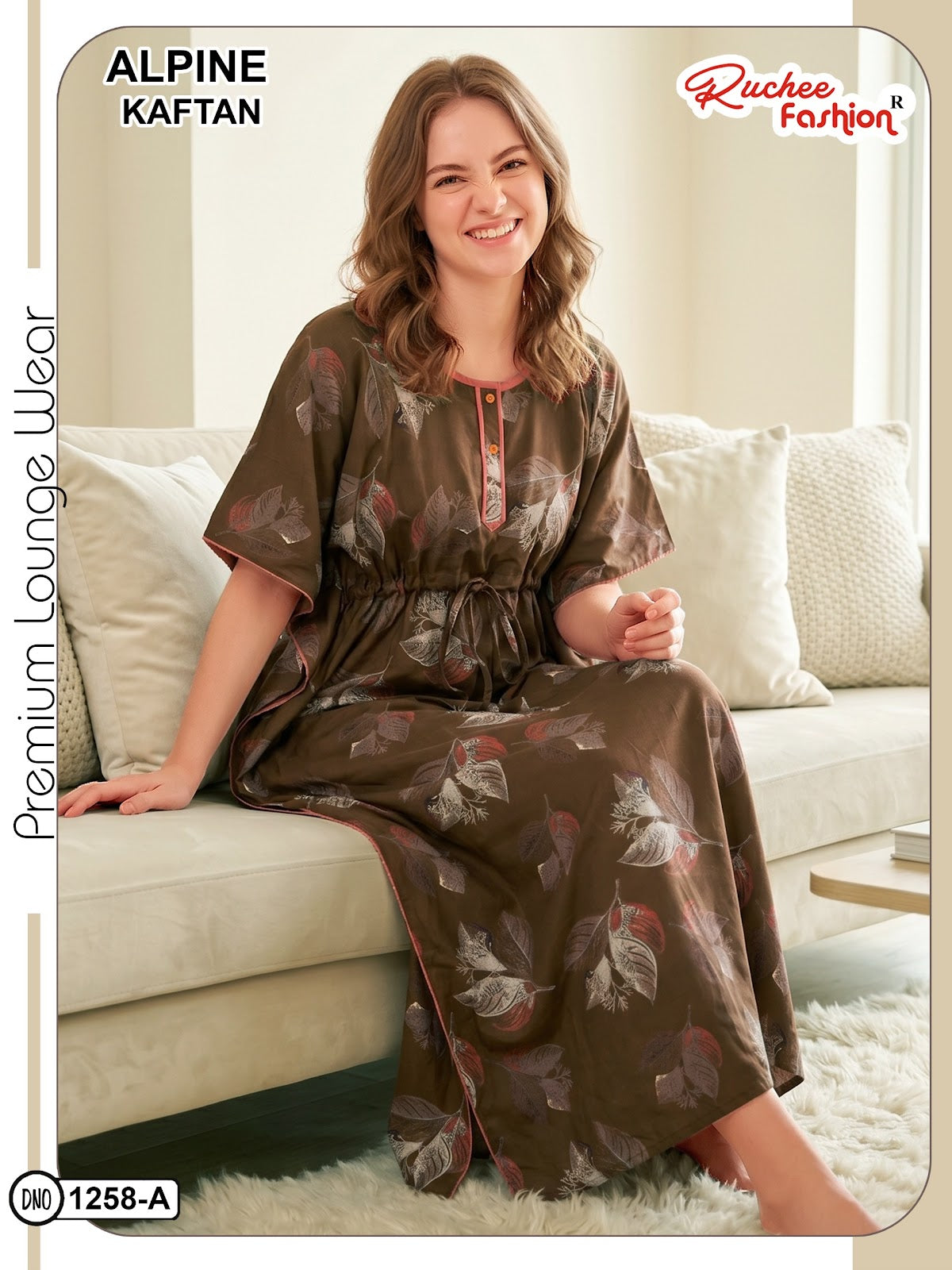 Alpine 120626 Ruchee Fashion Kaftan Nighty Wholesale