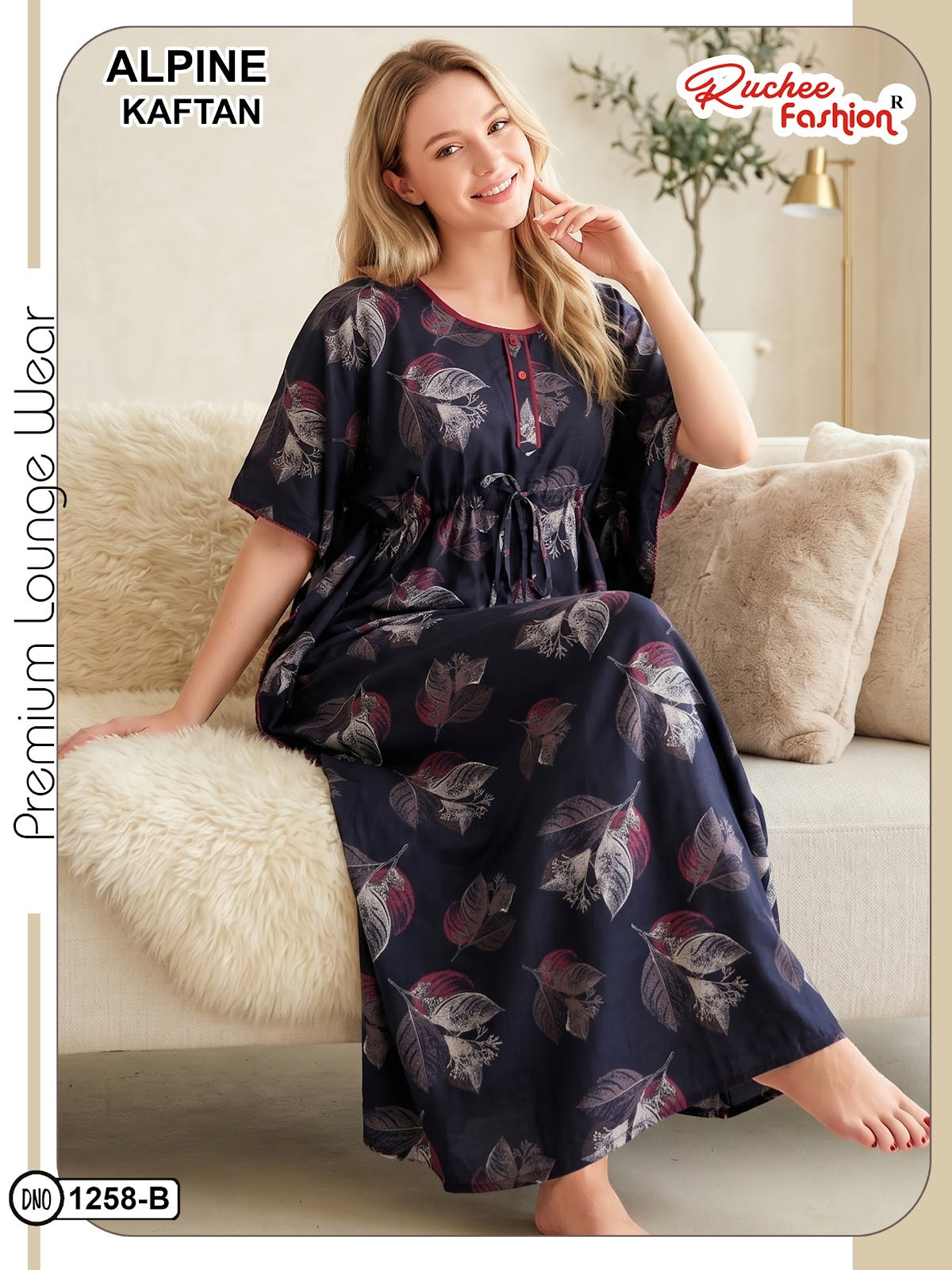 Alpine 120626 Ruchee Fashion Kaftan Nighty Wholesale