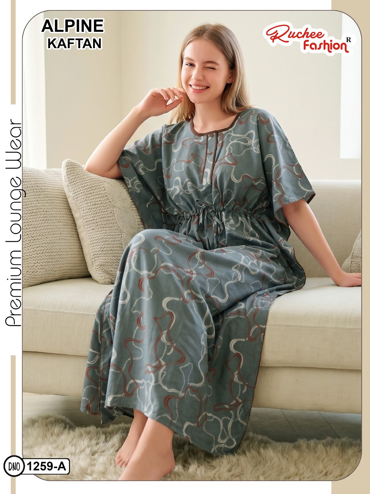 Alpine 120626 Ruchee Fashion Kaftan Nighty Wholesale