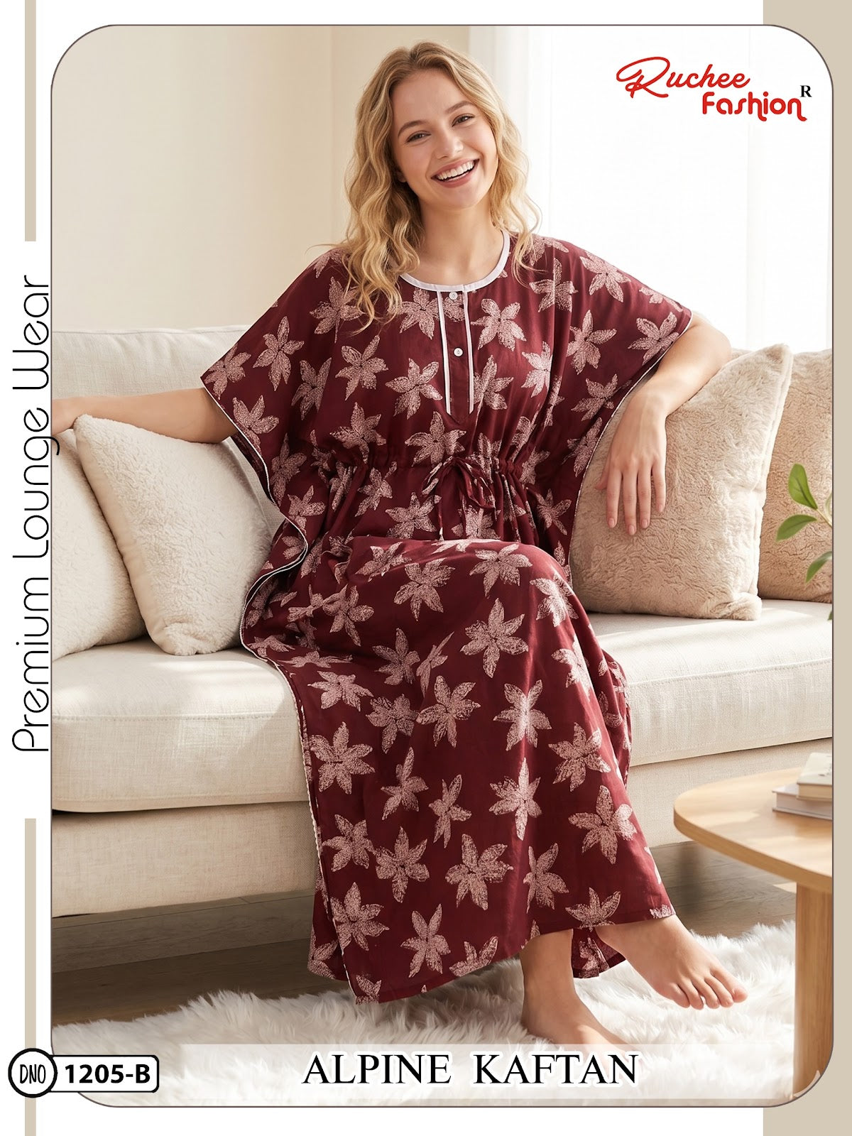 Alpine 120626 Ruchee Fashion Kaftan Nighty Wholesale