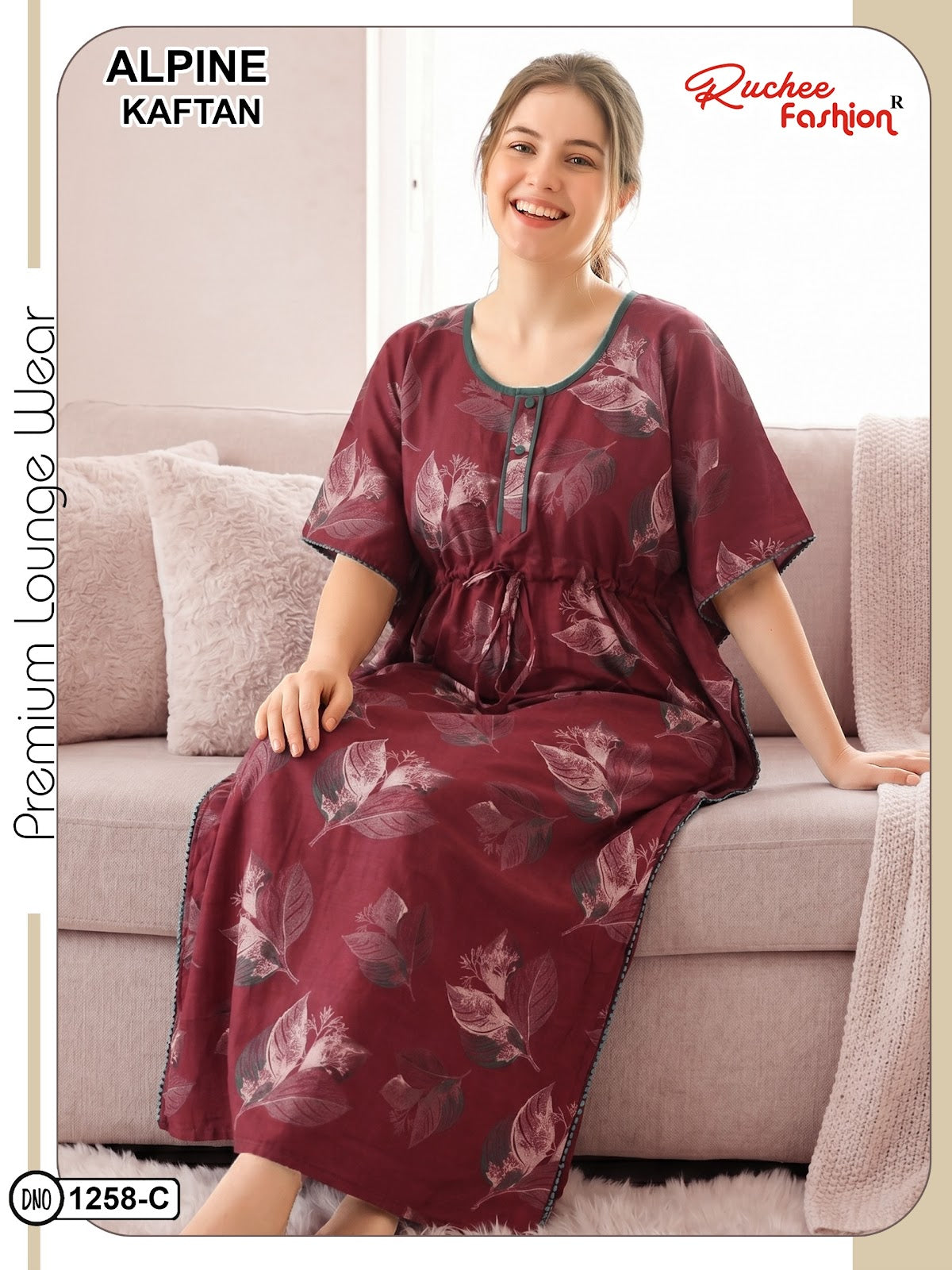 Alpine 120626 Ruchee Fashion Kaftan Nighty Wholesale