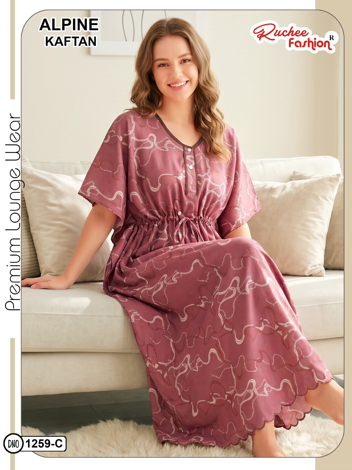 Alpine 120626 Ruchee Fashion Kaftan Nighty Wholesale