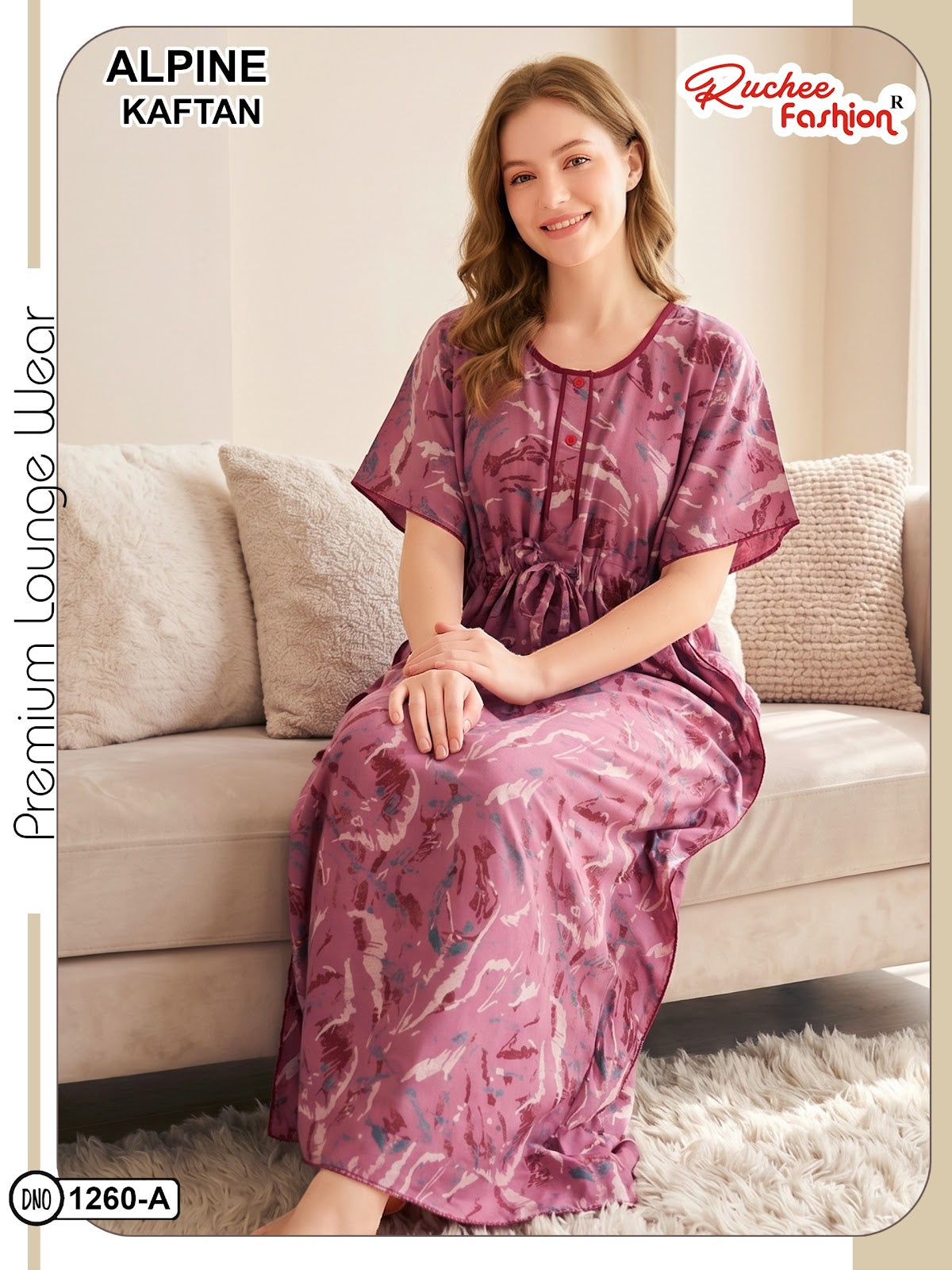 Alpine 120626 Ruchee Fashion Kaftan Nighty Wholesale