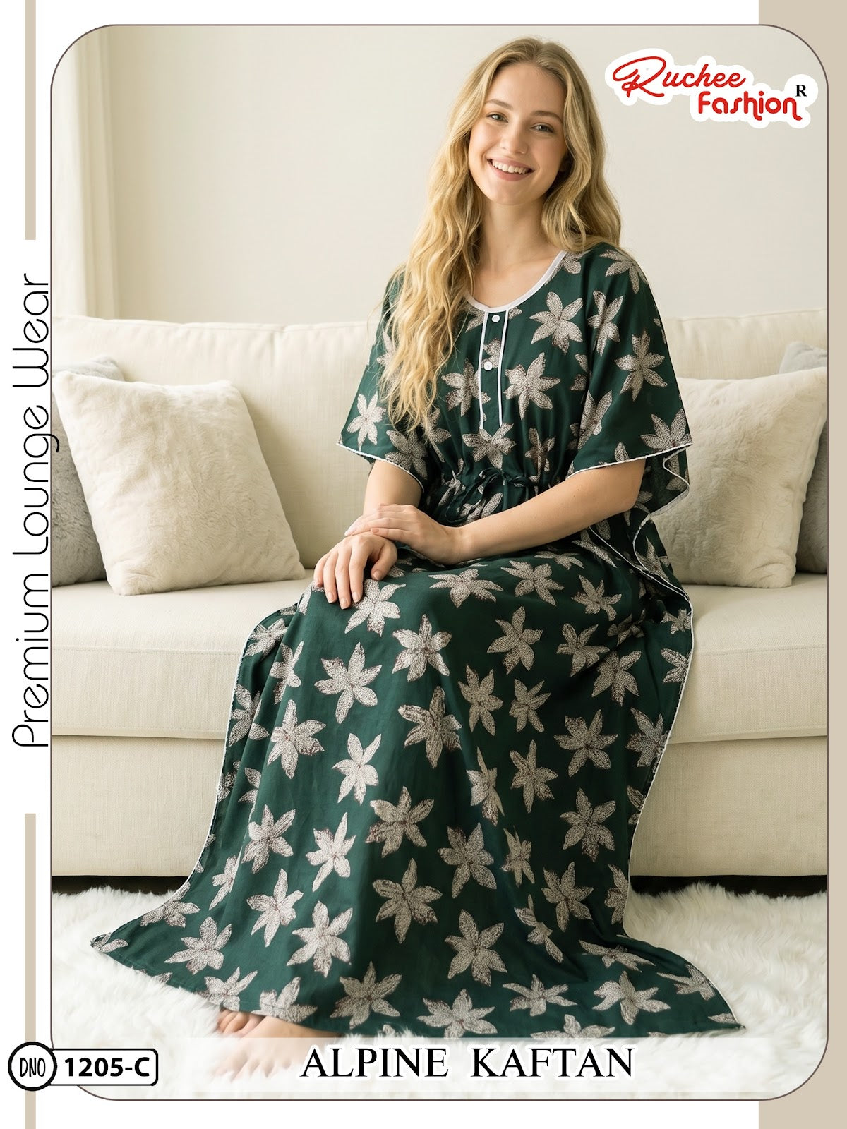 Alpine 120626 Ruchee Fashion Kaftan Nighty Wholesale