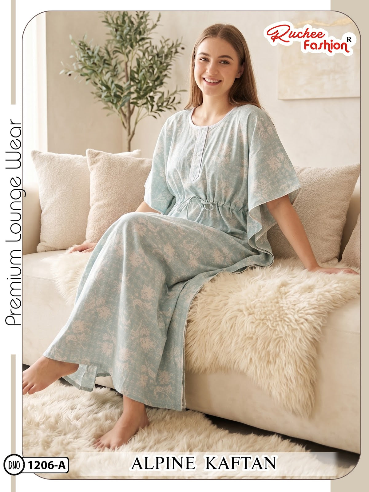 Alpine 120626 Ruchee Fashion Kaftan Nighty Wholesale