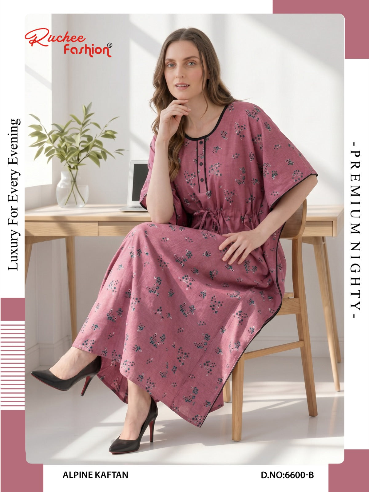 Alpine 120626 Ruchee Fashion Kaftan Nighty Wholesale