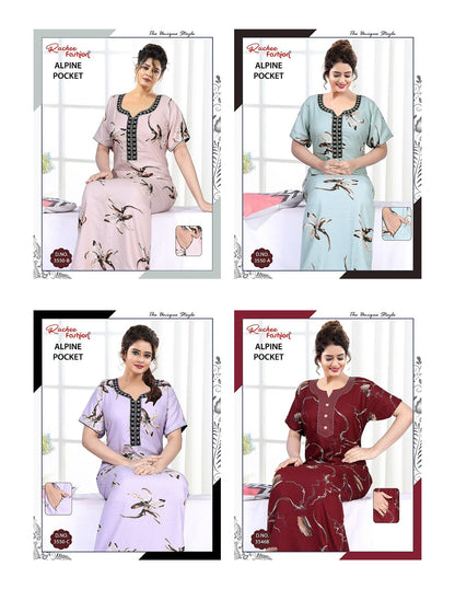 Alpine 1809 Ruchee Fashion Night Gowns Supplier India