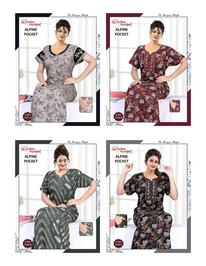 Alpine 1809 Ruchee Fashion Night Gowns Supplier India