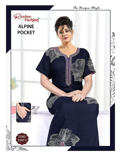 Alpine 1809 Ruchee Fashion Night Gowns Supplier India