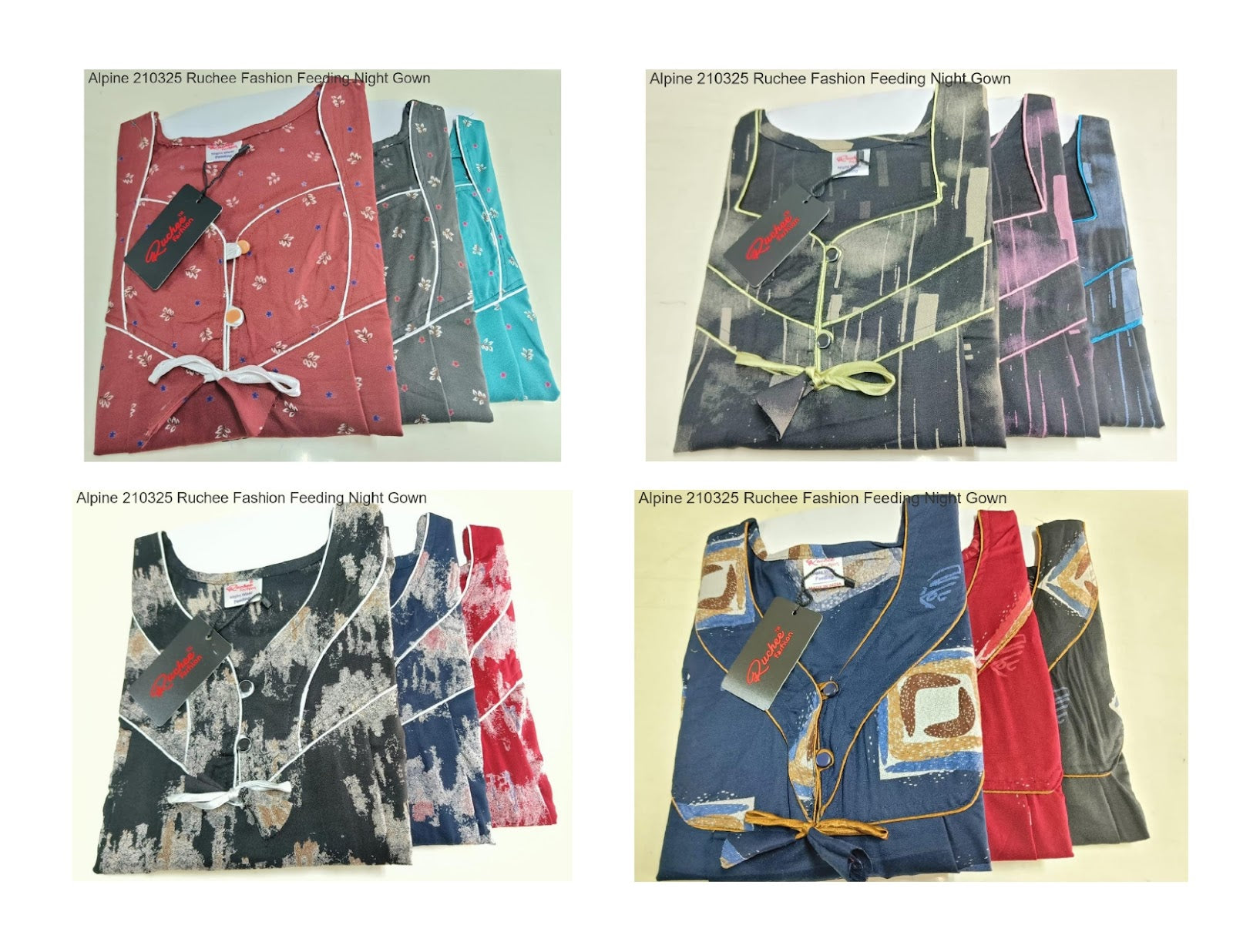 Alpine 210325 Ruchee Fashion Feeding Night Gown Wholesale Price