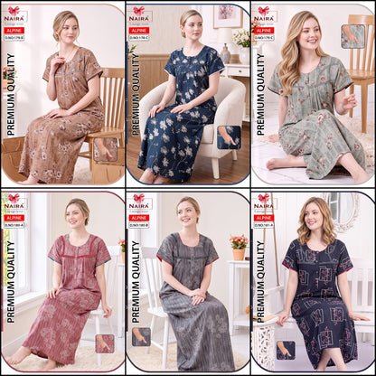 Alpine 211026 Naira Night Gowns Wholesaler India