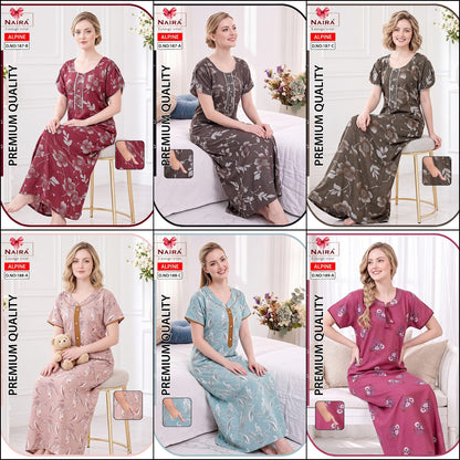 Alpine 211026 Naira Night Gowns Wholesaler India