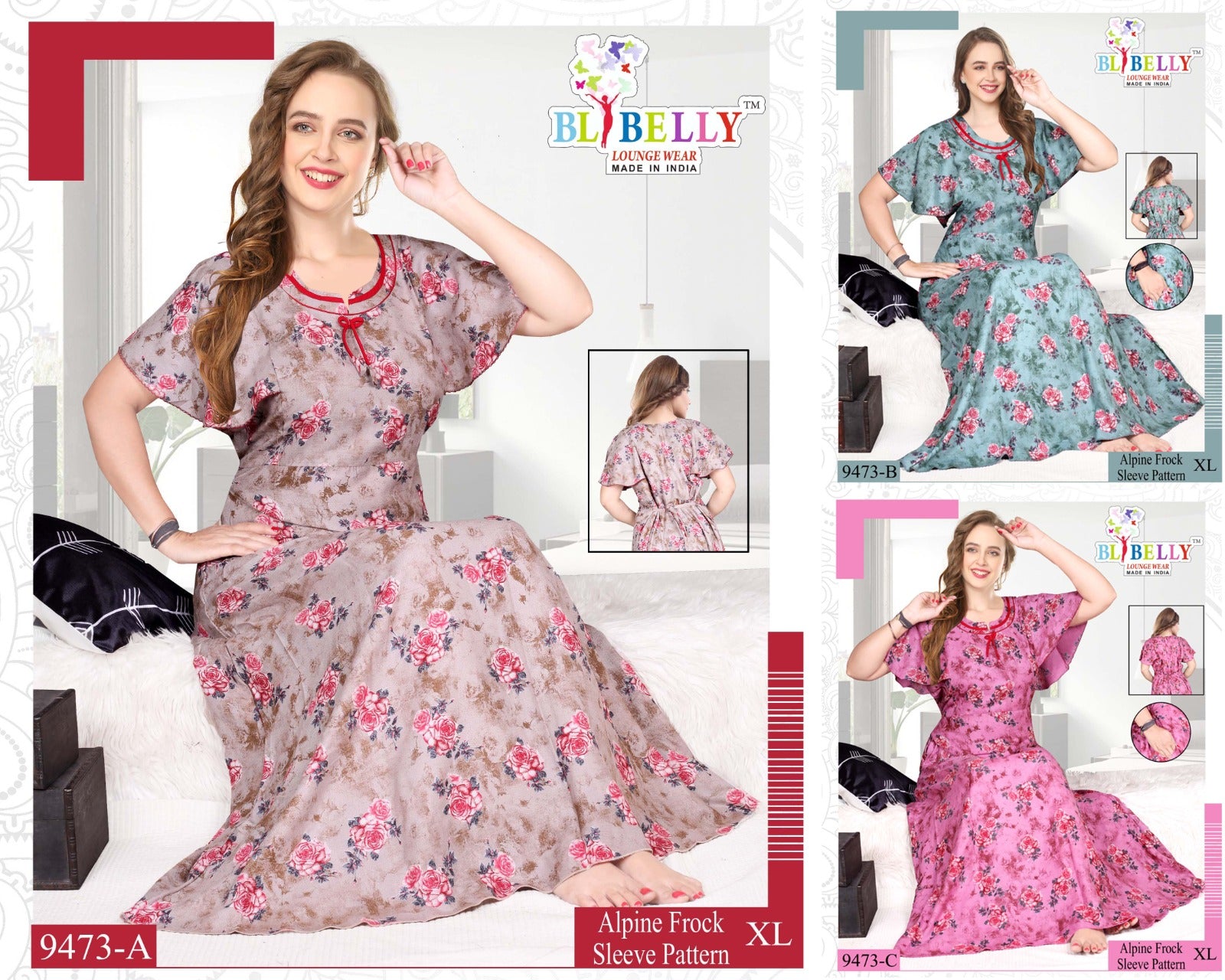Alpine 220125 Belly Night Gowns Manufacturer Gujarat