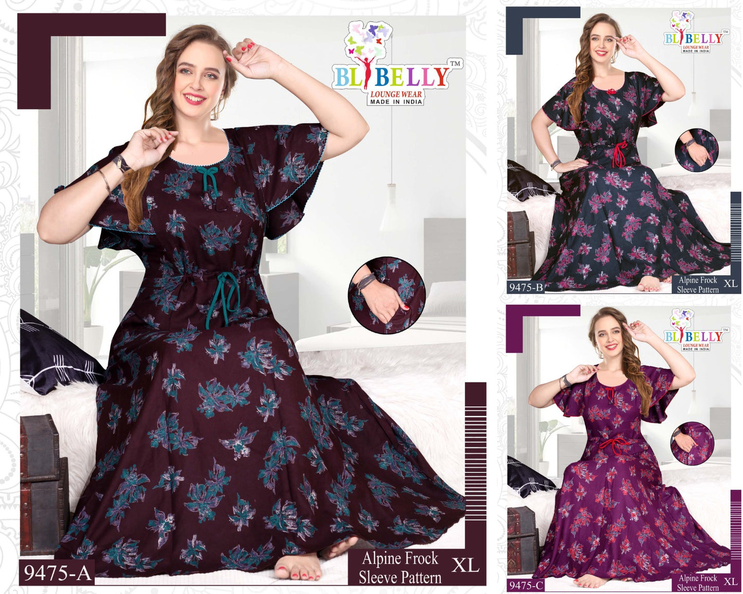 Alpine 220125 Belly Night Gowns Manufacturer Gujarat