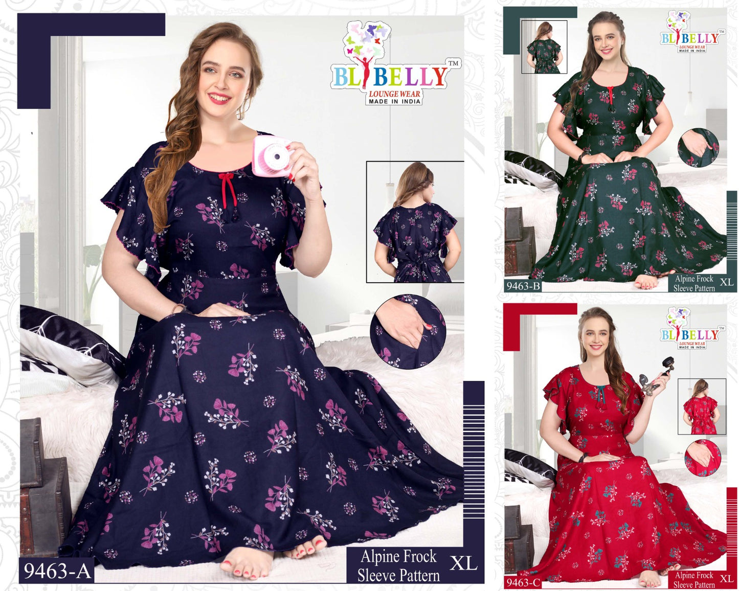 Alpine 220125 Belly Night Gowns Manufacturer Gujarat