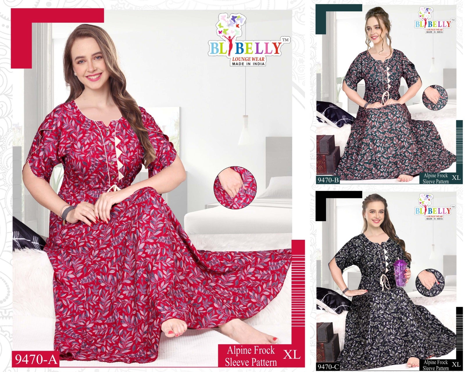Alpine 220125 Belly Night Gowns Manufacturer Gujarat