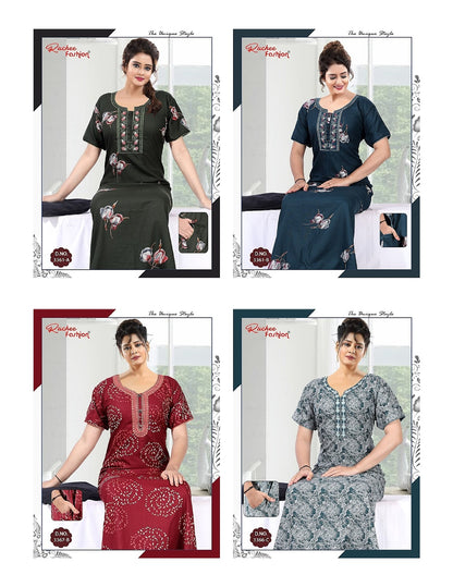 Alpine 260625 Ruchee Fashion Night Gowns Wholesale Rate