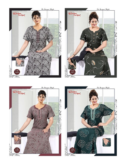 Alpine 260625 Ruchee Fashion Night Gowns Wholesale Rate