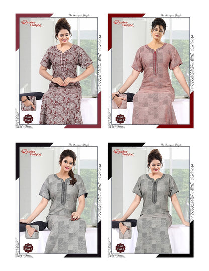 Alpine 260625 Ruchee Fashion Night Gowns Wholesale Rate