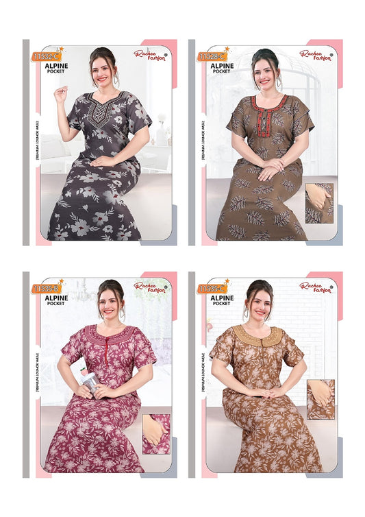 Alpine 280325 Ruchee Fashion Night Gowns Wholesale Price