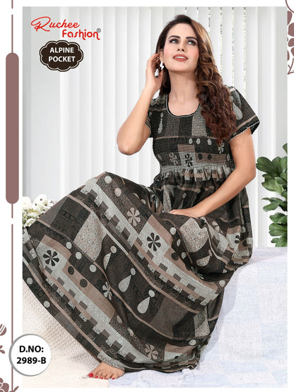 Alpine 2986-2993 Ruchee Fashion Night Gowns Wholesaler