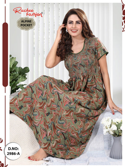 Alpine 2986-2993 Ruchee Fashion Night Gowns Wholesaler