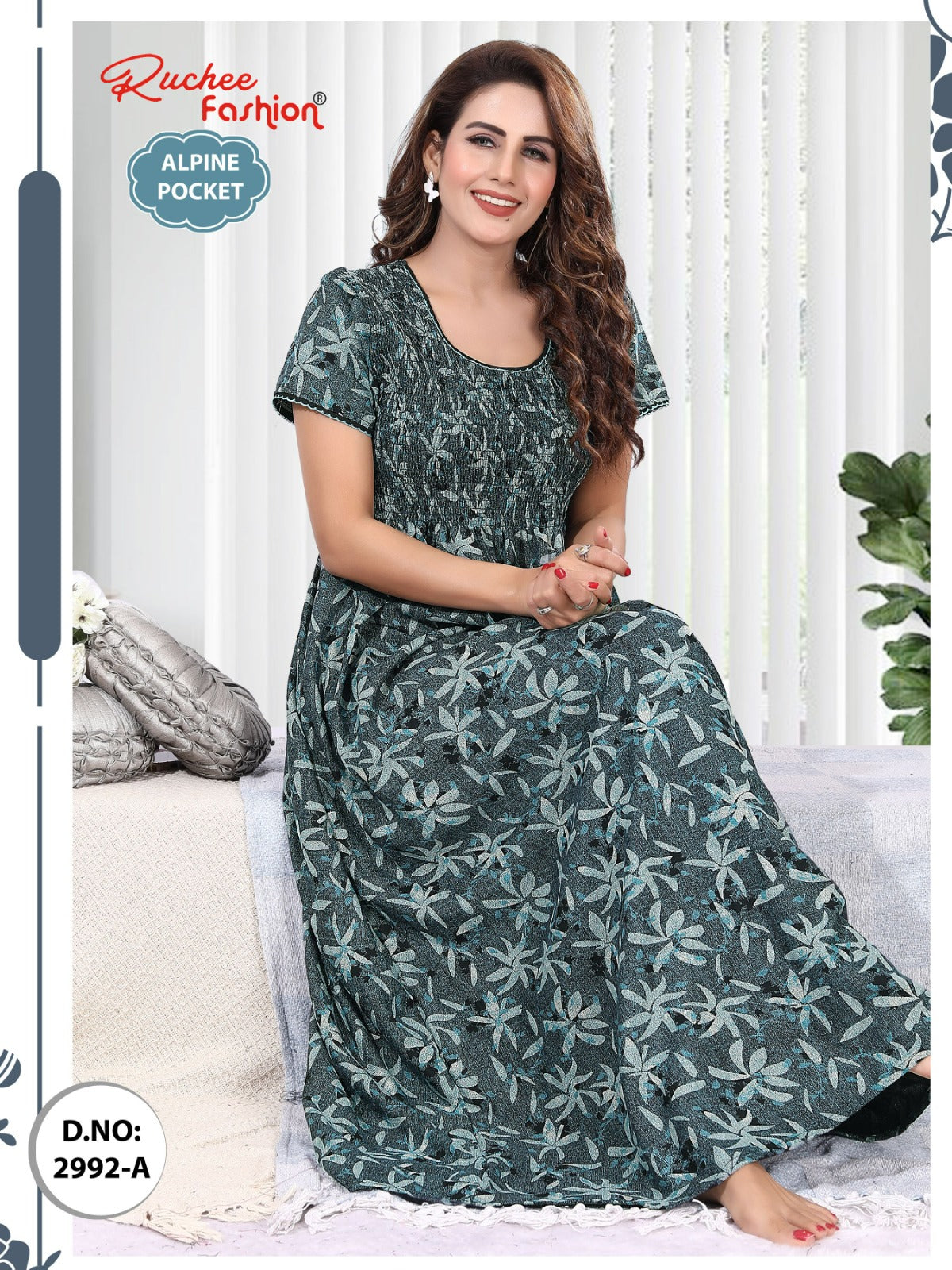 Alpine 2986-2993 Ruchee Fashion Night Gowns Wholesaler