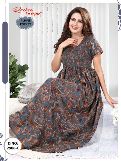 Alpine 2986-2993 Ruchee Fashion Night Gowns Wholesaler