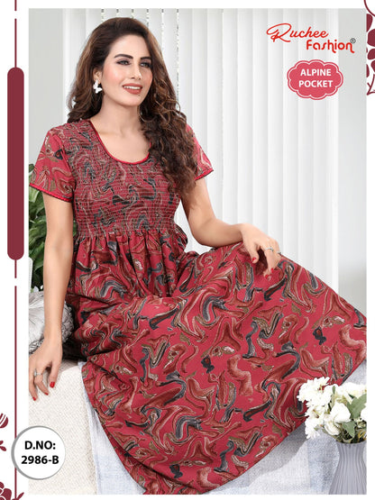 Alpine 2986-2993 Ruchee Fashion Night Gowns Wholesaler