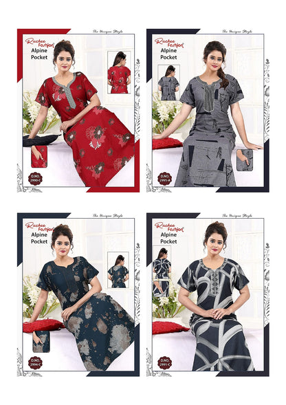 Alpine 2989-2996 Ruchee Fashion Night Gowns Wholesaler Ahmedabad