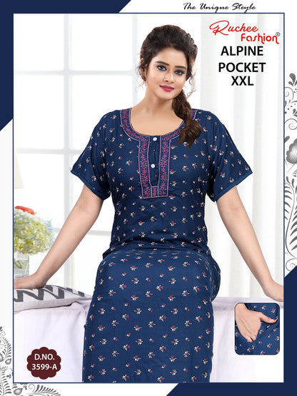 Alpine 2Xl Ruchee Fashion Night Gowns Manufacturer India