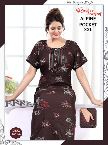 Alpine 2Xl Ruchee Fashion Night Gowns Manufacturer India