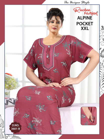 Alpine 2Xl Ruchee Fashion Night Gowns Manufacturer India