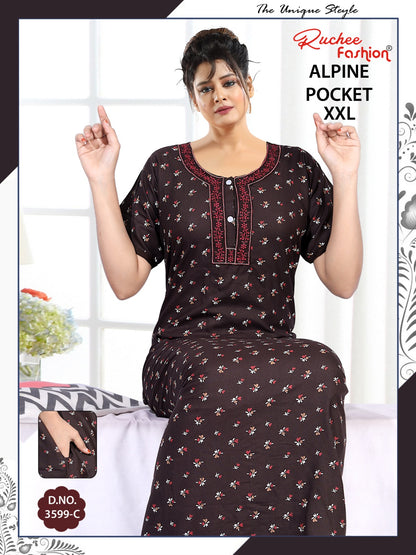 Alpine 2Xl Ruchee Fashion Night Gowns Manufacturer India