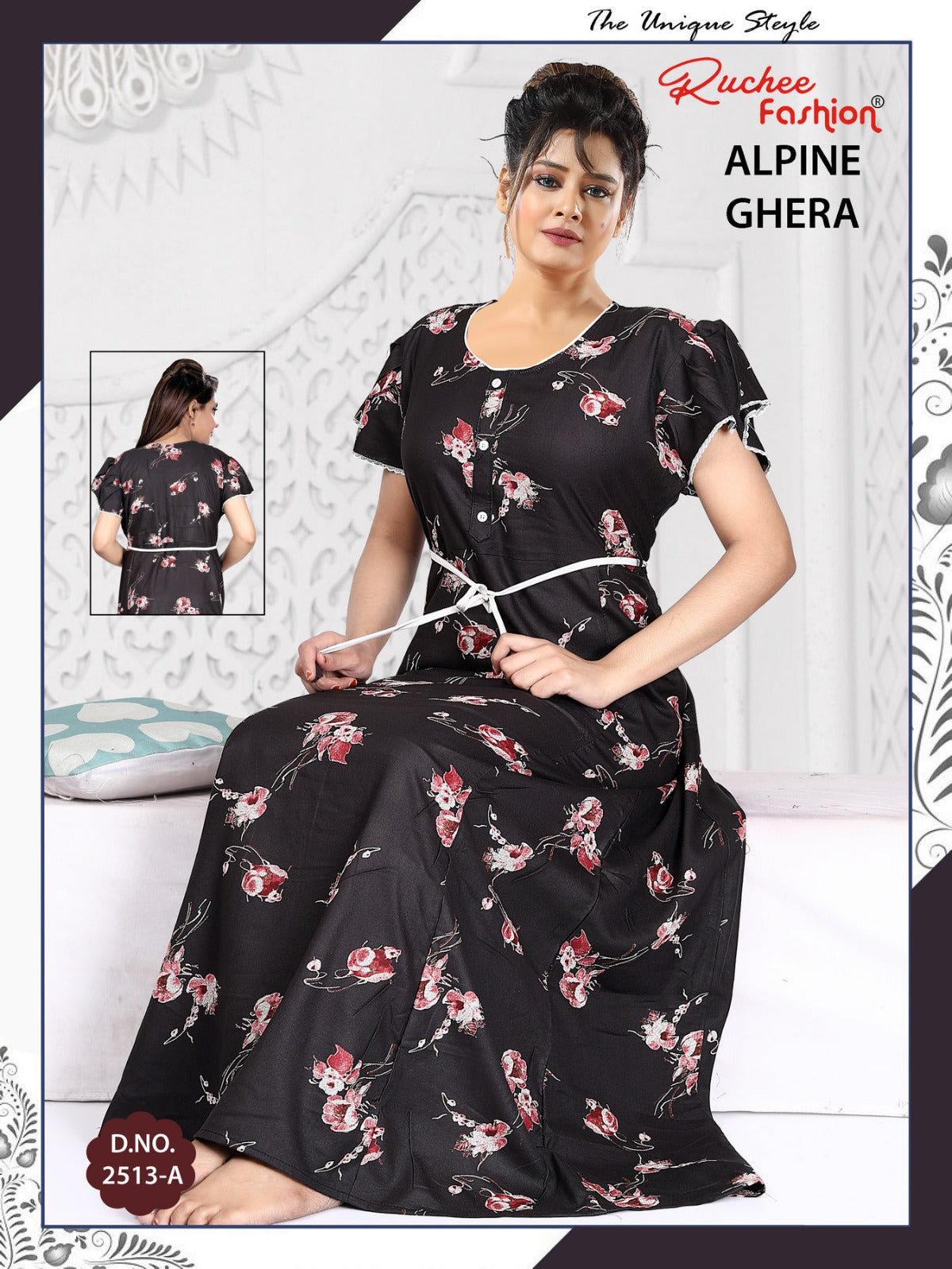 Alpine 311224 Ruchee Fashion Night Gowns Supplier Gujarat