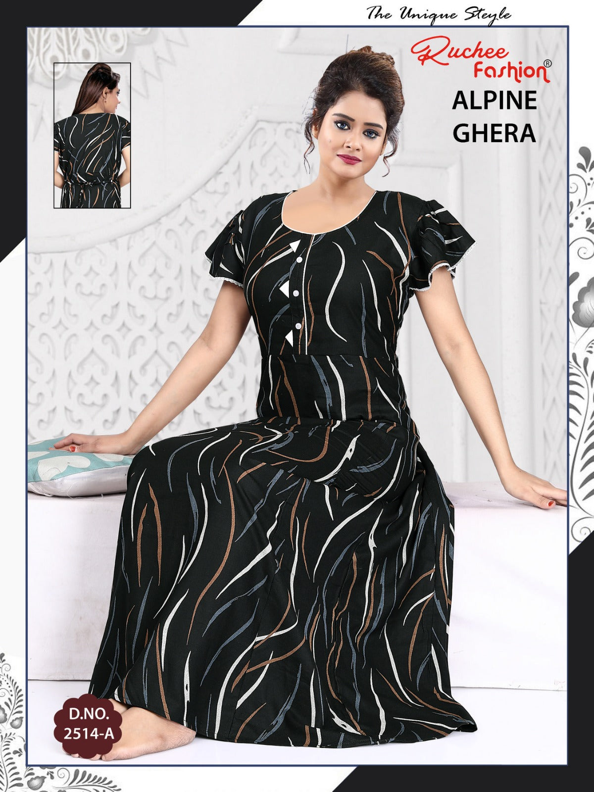 Alpine 311224 Ruchee Fashion Night Gowns Supplier Gujarat