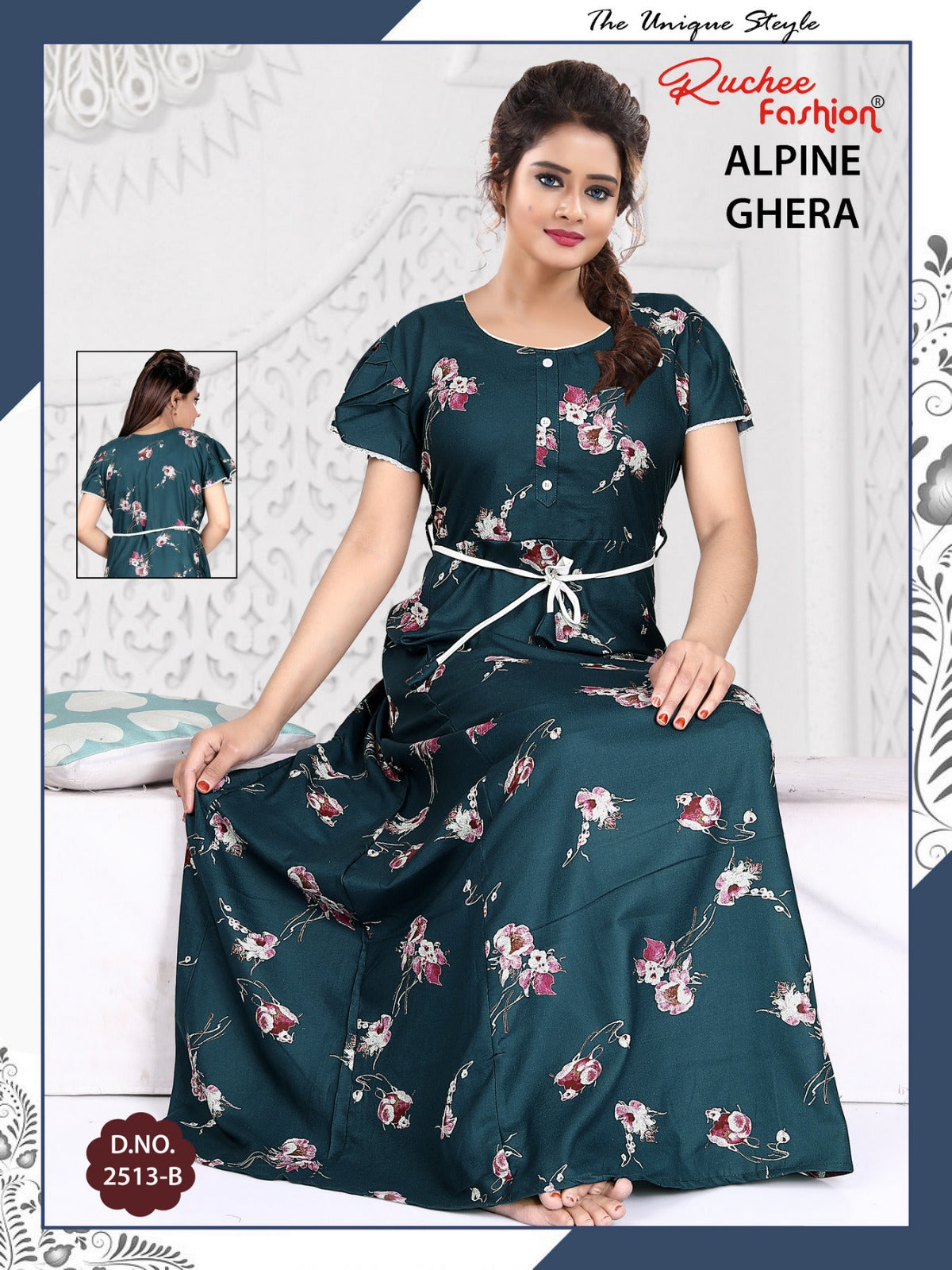 Alpine 311224 Ruchee Fashion Night Gowns Supplier Gujarat