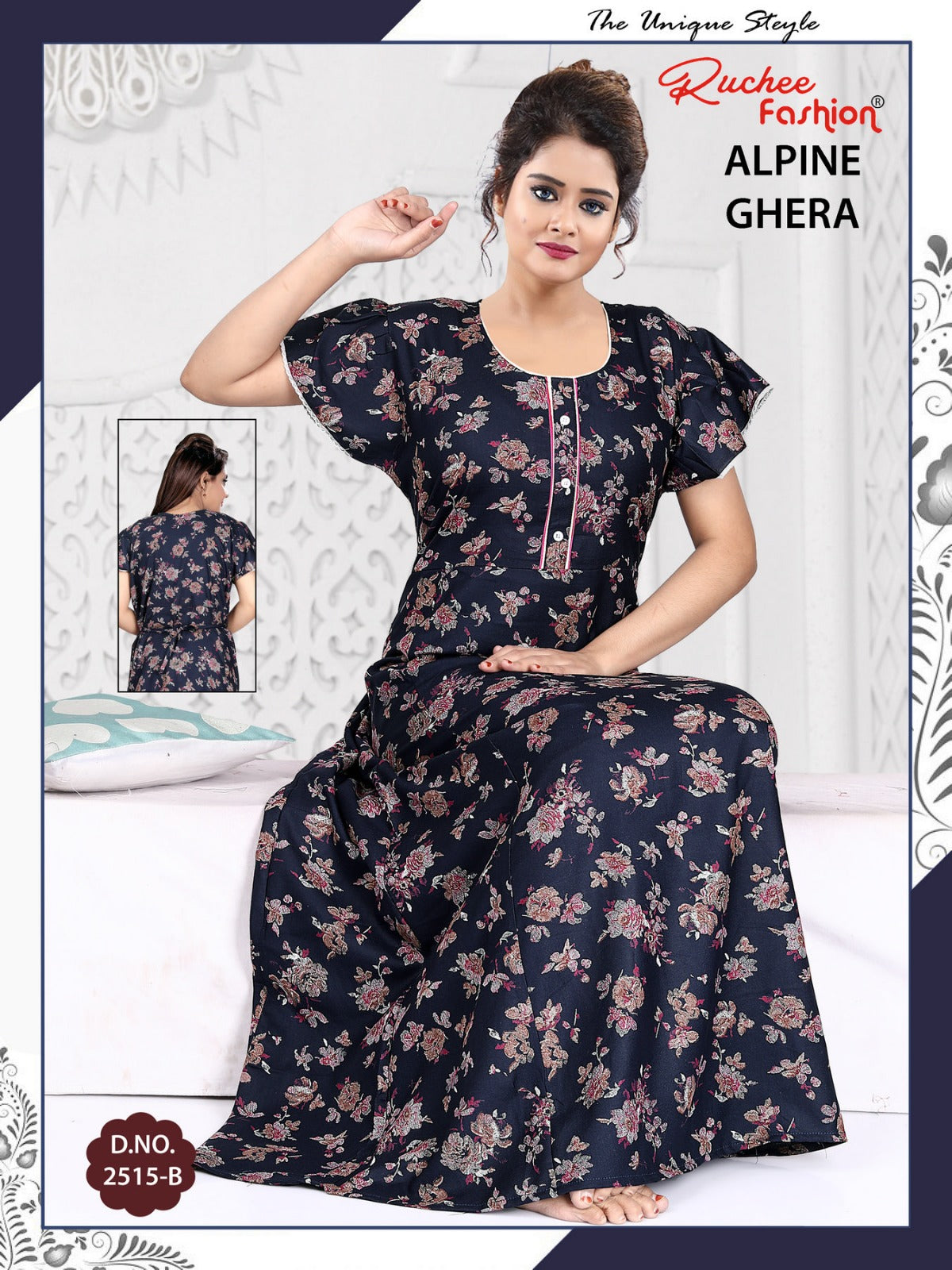Alpine 311224 Ruchee Fashion Night Gowns Supplier Gujarat