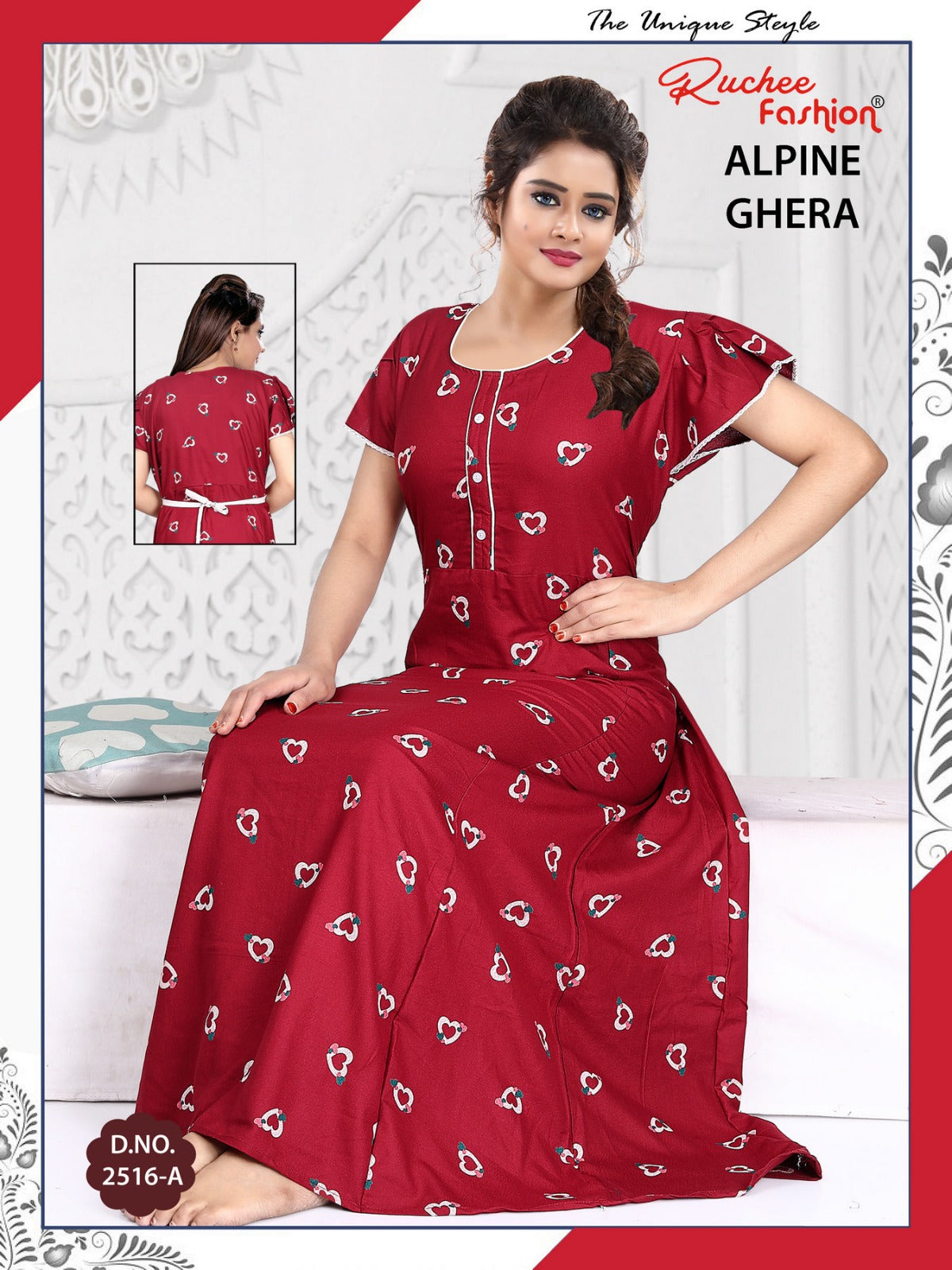 Alpine 311224 Ruchee Fashion Night Gowns Supplier Gujarat